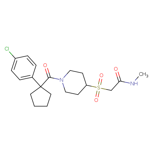 2-({1-[1-(4-chlorophenyl)cyclopentanecarbonyl]piperidin-4-yl}sulfonyl)-N-methylacetamide