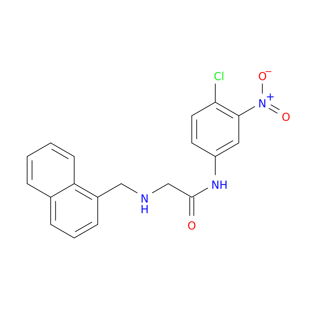 N-(4-chloro-3-nitrophenyl)-2-{[(naphthalen-1-yl)methyl]amino}acetamide