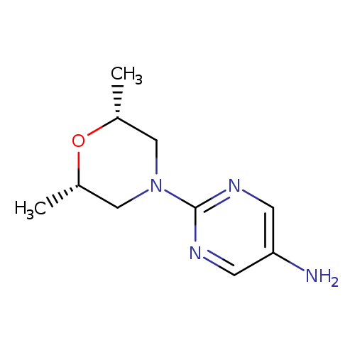 2-[(2R,6S)-2,6-Dimethylmorpholin-4-yl]pyrimidin-5-amine
