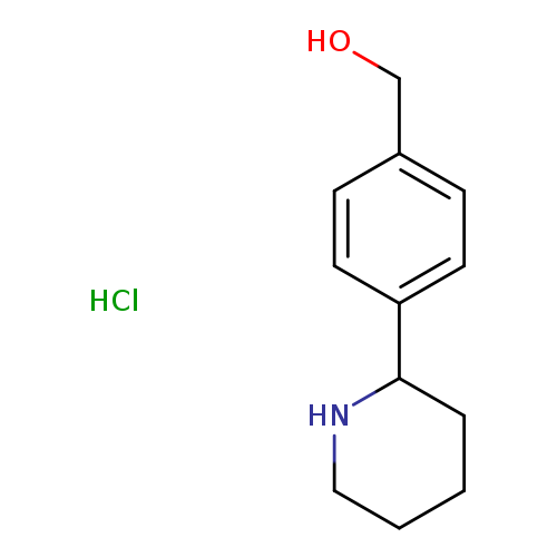 [4-(piperidin-2-yl)phenyl]methanol hydrochloride