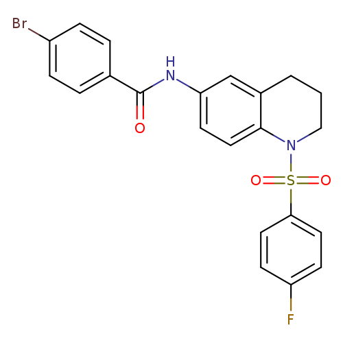 4-bromo-N-[1-(4-fluorobenzenesulfonyl)-1,2,3,4-tetrahydroquinolin-6-yl]benzamide
