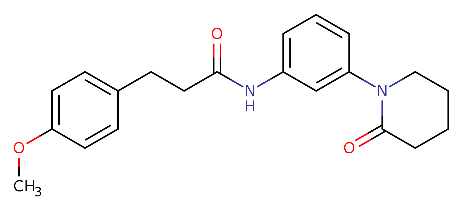 3-(4-methoxyphenyl)-N-[3-(2-oxopiperidin-1-yl)phenyl]propanamide