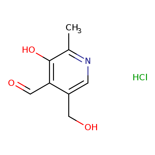 4-​Pyridinecarboxaldehy​de, 3-​hydroxy-​5-​(hydroxymethyl)​-​2-​methyl-​, hydrochloride (1:1)