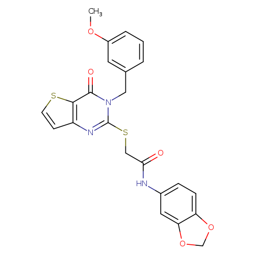 N-(2H-1,3-benzodioxol-5-yl)-2-({3-[(3-methoxyphenyl)methyl]-4-oxo-3H,4H-thieno[3,2-d]pyrimidin-2-yl}sulfanyl)acetamide