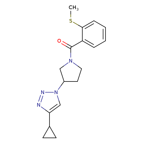 4-cyclopropyl-1-{1-[2-(methylsulfanyl)benzoyl]pyrrolidin-3-yl}-1H-1,2,3-triazole