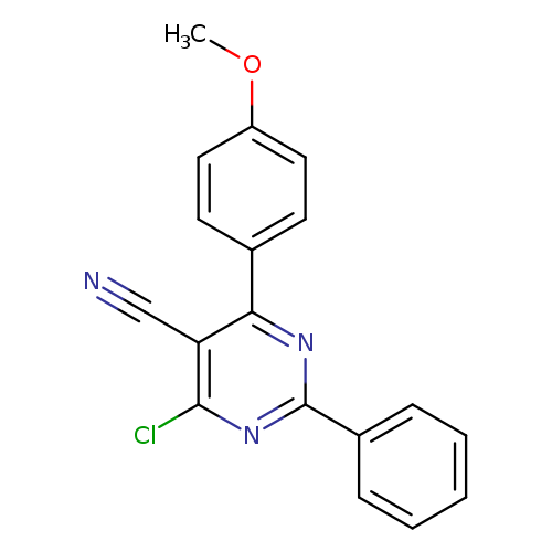4-chloro-6-(4-methoxyphenyl)-2-phenylpyrimidine-5-carbonitrile