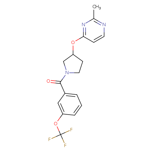 2-methyl-4-({1-[3-(trifluoromethoxy)benzoyl]pyrrolidin-3-yl}oxy)pyrimidine