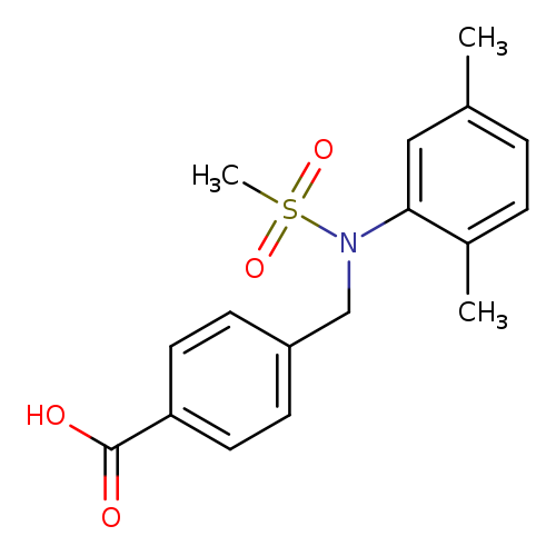 4-([(2,5-Dimethylphenyl)(methylsulfonyl)amino]methyl)benzoic acid