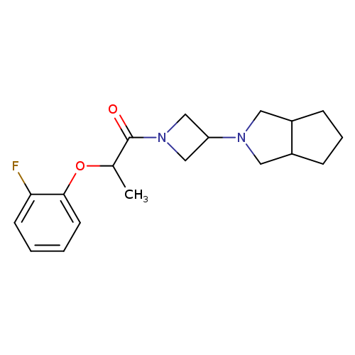 2-(2-fluorophenoxy)-1-(3-{octahydrocyclopenta[c]pyrrol-2-yl}azetidin-1-yl)propan-1-one