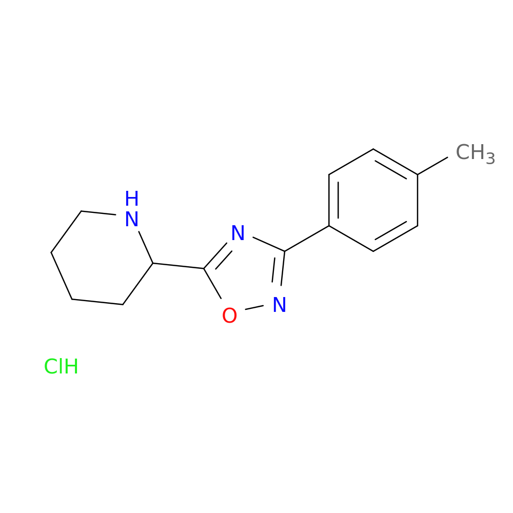 2-[3-(4-Methylphenyl)-1,2,4-oxadiazol-5-yl]piperidine hydrochloride