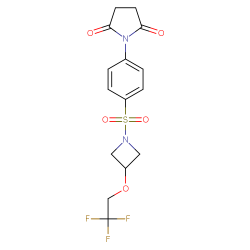 1-(4-{[3-(2,2,2-trifluoroethoxy)azetidin-1-yl]sulfonyl}phenyl)pyrrolidine-2,5-dione