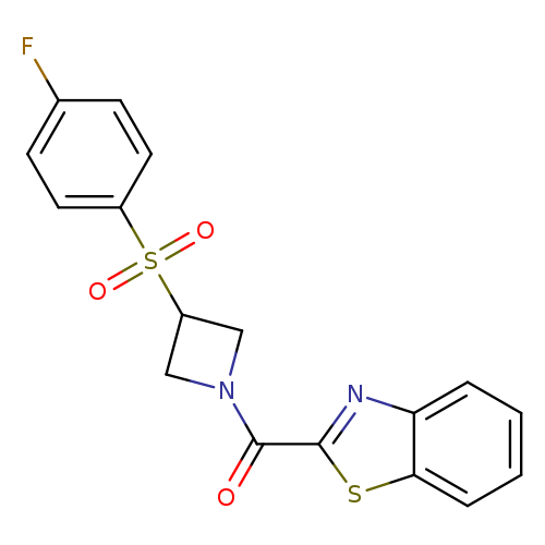 2-[3-(4-fluorobenzenesulfonyl)azetidine-1-carbonyl]-1,3-benzothiazole