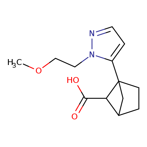 1-[1-(2-methoxyethyl)-1H-pyrazol-5-yl]bicyclo[2.1.1]hexane-5-carboxylicacid