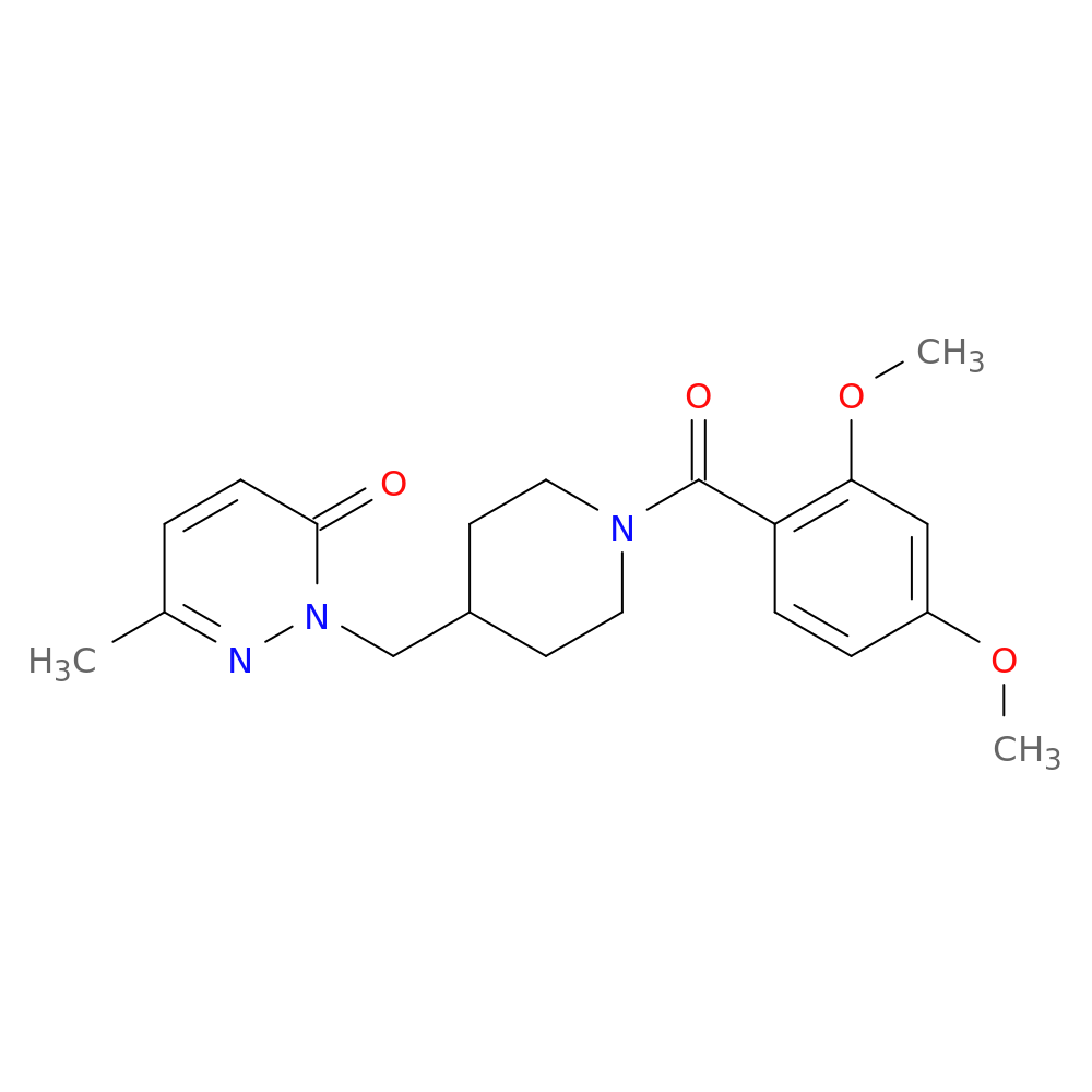 2-{[1-(2,4-dimethoxybenzoyl)piperidin-4-yl]methyl}-6-methyl-2,3-dihydropyridazin-3-one