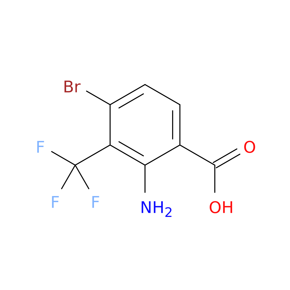 2-amino-4-bromo-3-(trifluoromethyl)benzoic acid