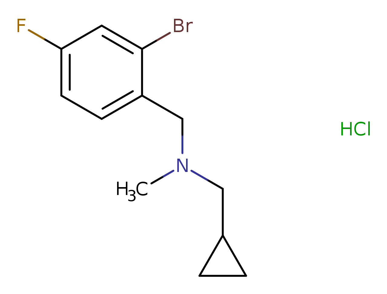 N-(2-bromo-4-fluorobenzyl)-1-cyclopropyl-N-methylmethanamine hydrochloride