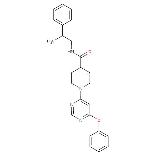 1-(6-phenoxypyrimidin-4-yl)-N-(2-phenylpropyl)piperidine-4-carboxamide