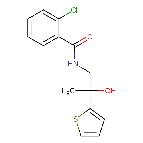 2-chloro-N-[2-hydroxy-2-(thiophen-2-yl)propyl]benzamide