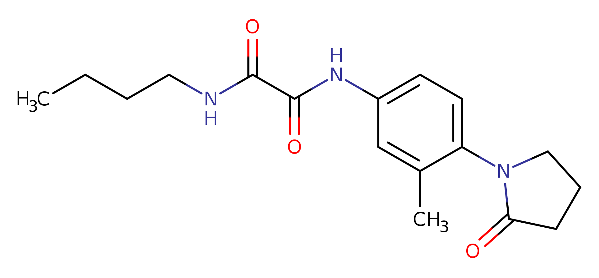 N-butyl-N'-[3-methyl-4-(2-oxopyrrolidin-1-yl)phenyl]ethanediamide