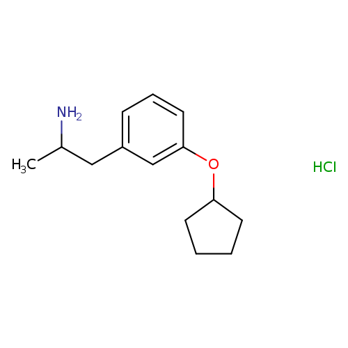 1-[3-(cyclopentyloxy)phenyl]propan-2-amine hydrochloride