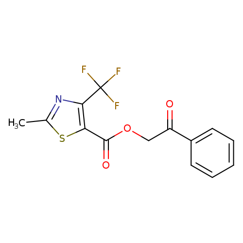2-oxo-2-phenylethyl 2-methyl-4-(trifluoromethyl)-1,3-thiazole-5-carboxylate
