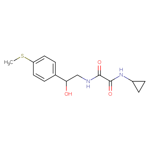 N-cyclopropyl-N'-{2-hydroxy-2-[4-(methylsulfanyl)phenyl]ethyl}ethanediamide