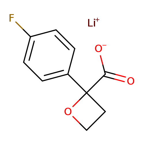 lithium(1+) 2-(4-fluorophenyl)oxetane-2-carboxylate