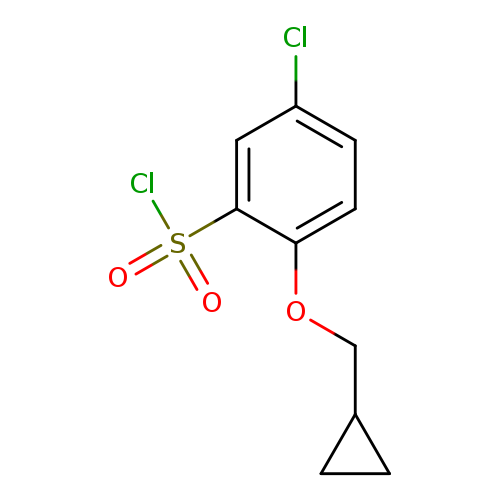 5-chloro-2-(cyclopropylmethoxy)benzene-1-sulfonyl chloride