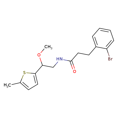 3-(2-bromophenyl)-N-[2-methoxy-2-(5-methylthiophen-2-yl)ethyl]propanamide