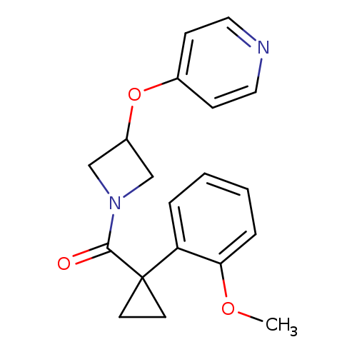 4-({1-[1-(2-methoxyphenyl)cyclopropanecarbonyl]azetidin-3-yl}oxy)pyridine