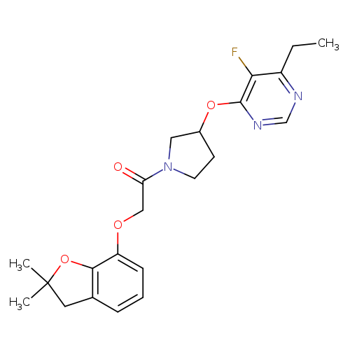 2-[(2,2-dimethyl-2,3-dihydro-1-benzofuran-7-yl)oxy]-1-{3-[(6-ethyl-5-fluoropyrimidin-4-yl)oxy]pyrrolidin-1-yl}ethan-1-one