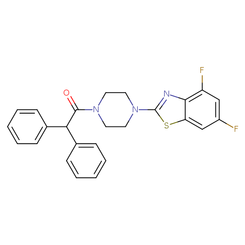 1-[4-(4,6-difluoro-1,3-benzothiazol-2-yl)piperazin-1-yl]-2,2-diphenylethan-1-one