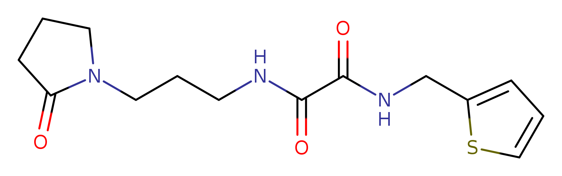 N-[3-(2-oxopyrrolidin-1-yl)propyl]-N'-[(thiophen-2-yl)methyl]ethanediamide