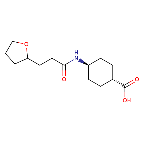 (1r,4r)-4-[3-(oxolan-2-yl)propanamido]cyclohexane-1-carboxylic acid, trans