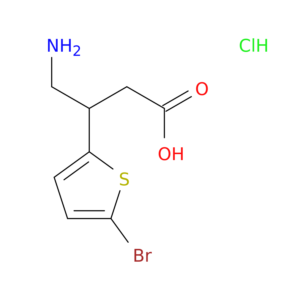 4-amino-3-(5-bromothiophen-2-yl)butanoic acid hydrochloride