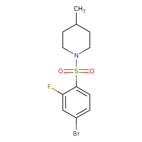 1-((4-Bromo-2-fluorophenyl)sulfonyl)-4-methylpiperidine