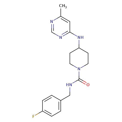 N-[(4-fluorophenyl)methyl]-4-[(6-methylpyrimidin-4-yl)amino]piperidine-1-carboxamide