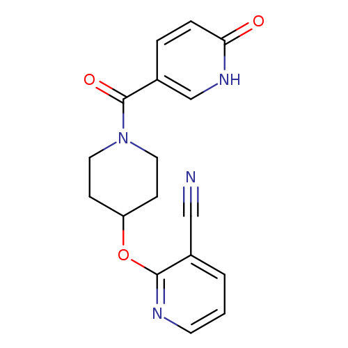 2-{[1-(6-oxo-1,6-dihydropyridine-3-carbonyl)piperidin-4-yl]oxy}pyridine-3-carbonitrile