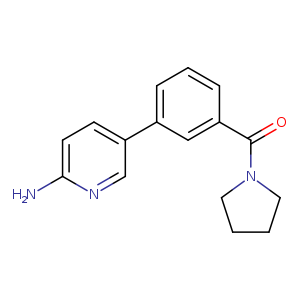 5-[3-(pyrrolidinocarbonyl]phenyl]pyridin-2-amine