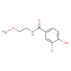 3-chloro-4-hydroxy-N-(2-methoxyethyl)benzamide