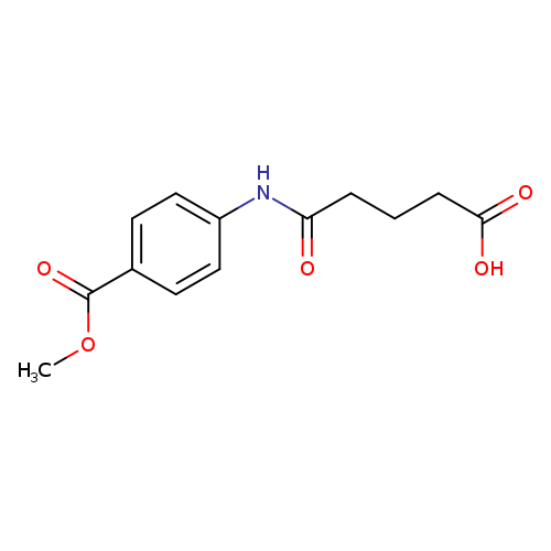 5-[4-(methoxycarbonyl)anilino]-5-oxopentanoic acid