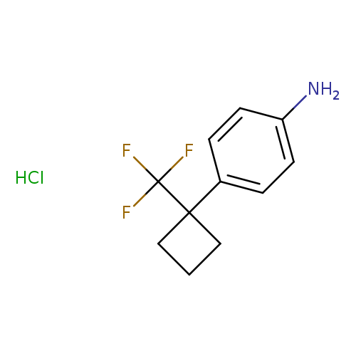 4-[1-(trifluoromethyl)cyclobutyl]anilinehydrochloride