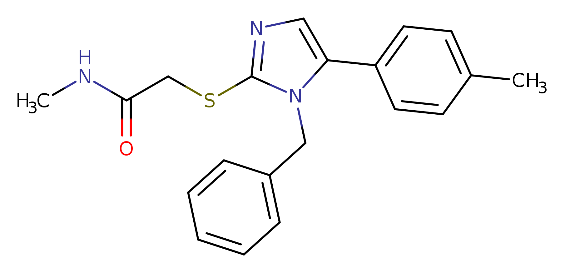2-{[1-benzyl-5-(4-methylphenyl)-1H-imidazol-2-yl]sulfanyl}-N-methylacetamide