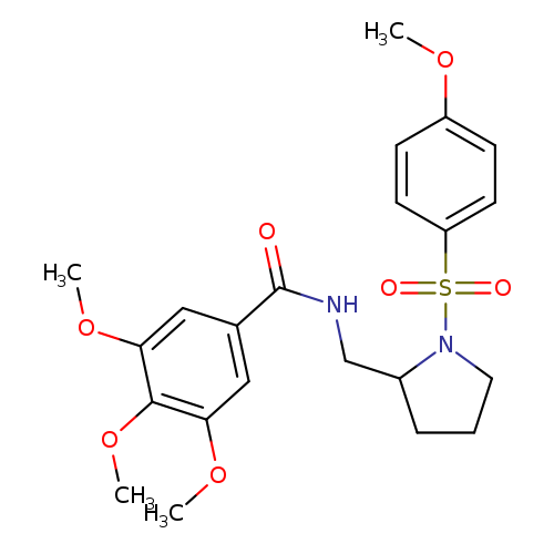 3,4,5-trimethoxy-N-{[1-(4-methoxybenzenesulfonyl)pyrrolidin-2-yl]methyl}benzamide
