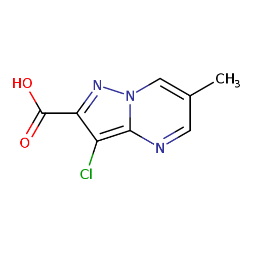 Pyrazolo[1,5-a]pyrimidine-2-carboxylic acid, 3-chloro-6-methyl-