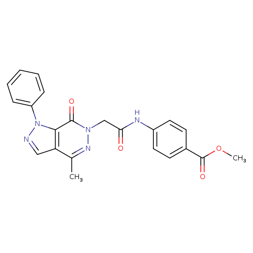 methyl 4-(2-{4-methyl-7-oxo-1-phenyl-1H,6H,7H-pyrazolo[3,4-d]pyridazin-6-yl}acetamido)benzoate