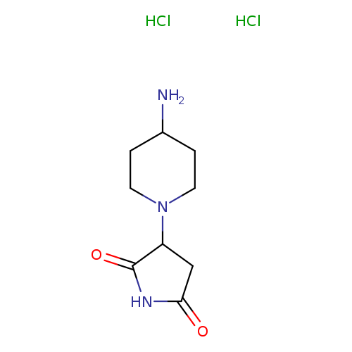 3-(4-aminopiperidin-1-yl)pyrrolidine-2,5-dione dihydrochloride