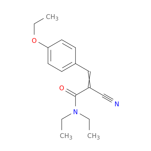 2-cyano-3-(4-ethoxyphenyl)-N,N-diethylacrylamide