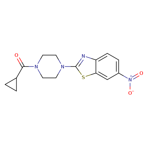 2-(4-cyclopropanecarbonylpiperazin-1-yl)-6-nitro-1,3-benzothiazole