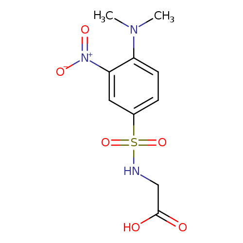 2-[4-(dimethylamino)-3-nitrobenzenesulfonamido]acetic acid
